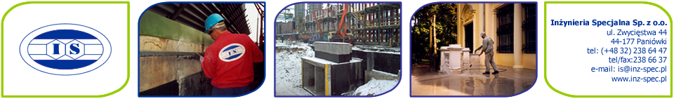 Firma IS - Hydroizolacja Iniekcja Torkret - osuszanie uszczelnianie i wzmacnianie betonu żelbetu i murów